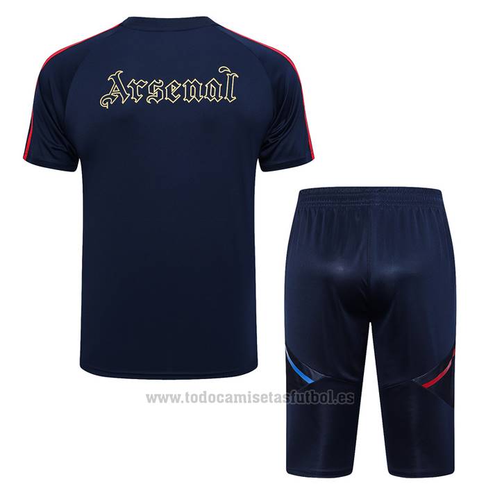 Chandal del Arsenal Manga Corta 2023-2024 Azul - Pantalon Corto